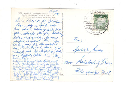 Ansichtskarte Lenzkirch / Hochschwarzwald / K1-47