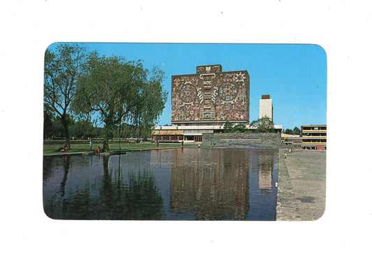 Ansichtskarte Mexico City / La Biblioteca de la C. U. / Mexiko