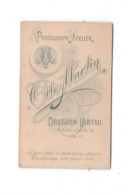 Fotografie Feine Dame - Dresden-Löbtau 1890er / CDV L1-30