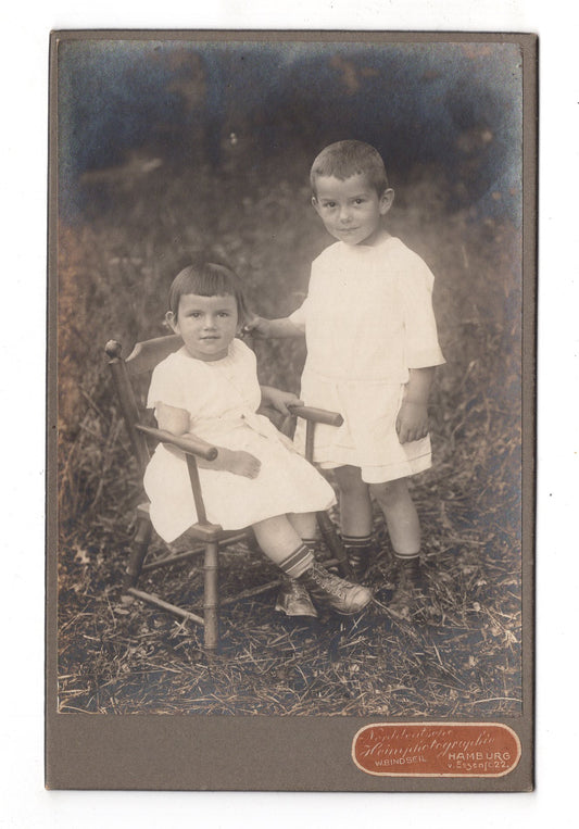 Fotografie Niedliche kleine Kinder - Hamburg 1910er / CAB U-30