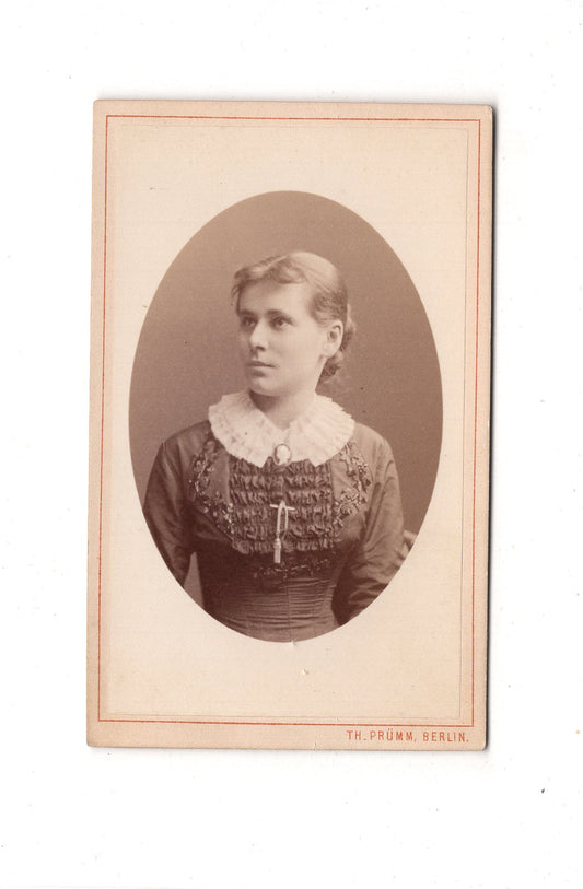 Fotografie Damenportrait - Berlin 1880 / CDV C1-09