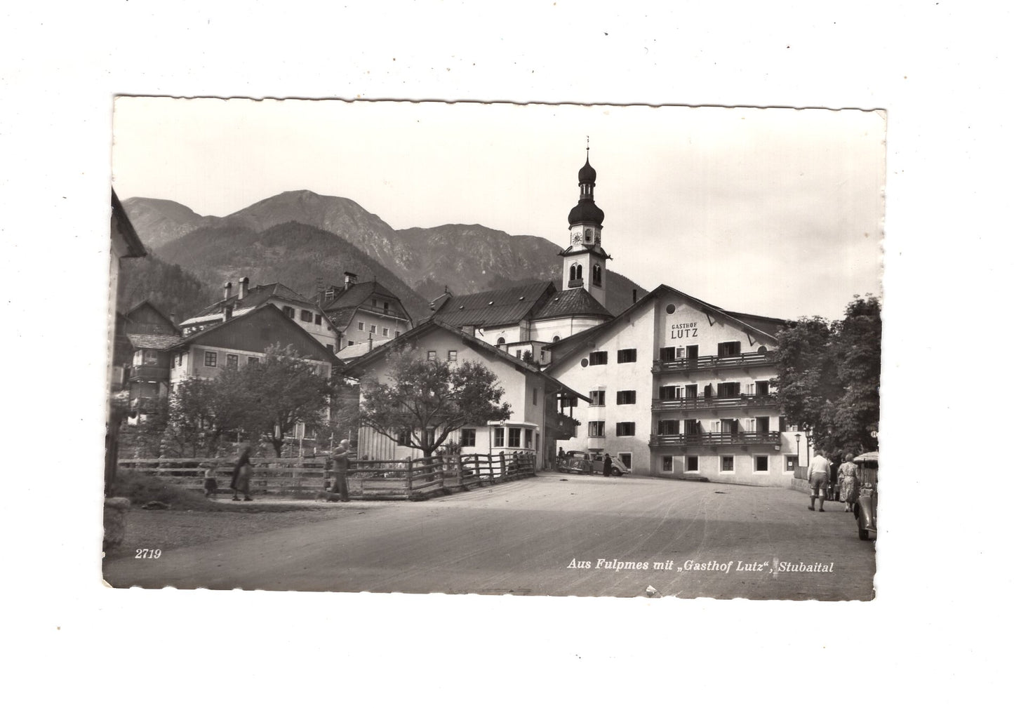 Ansichtskarte Aus Fulpmes mit Gasthof Lutz / Stubaital / Österreich / N1-69