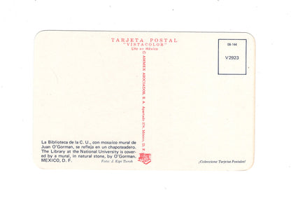Ansichtskarte Mexico City / La Biblioteca de la C. U. / Mexiko