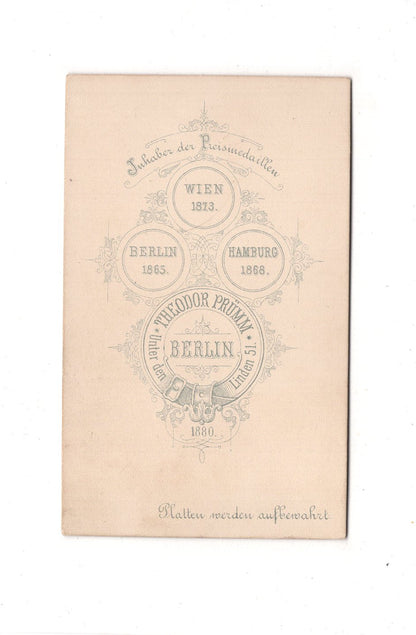 Fotografie Damenportrait - Berlin 1880 / CDV C1-09