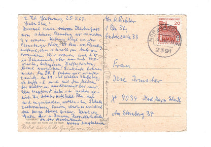 Ansichtskarte Flensburg / Blick über die Förde auf die Stadt / H1-60