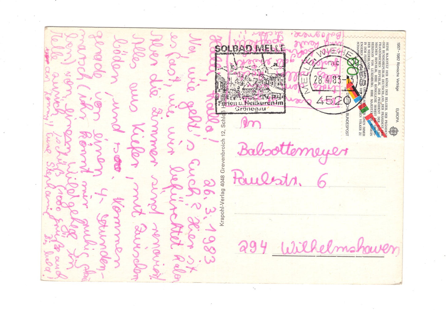 Ansichtskarte Bad Melle / Fachwerkhäuser