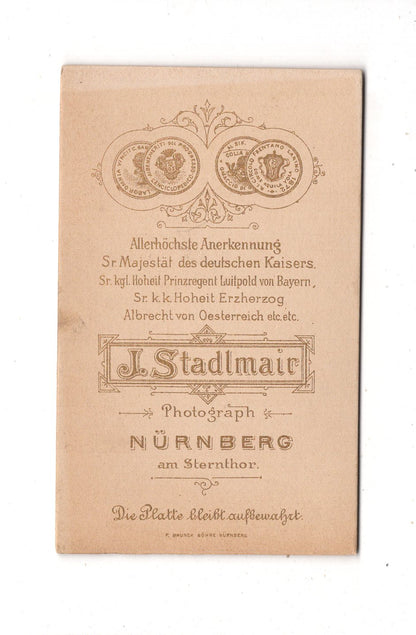 Fotografie Feine Dame - Nürnberg 1890er / CDV L1-30