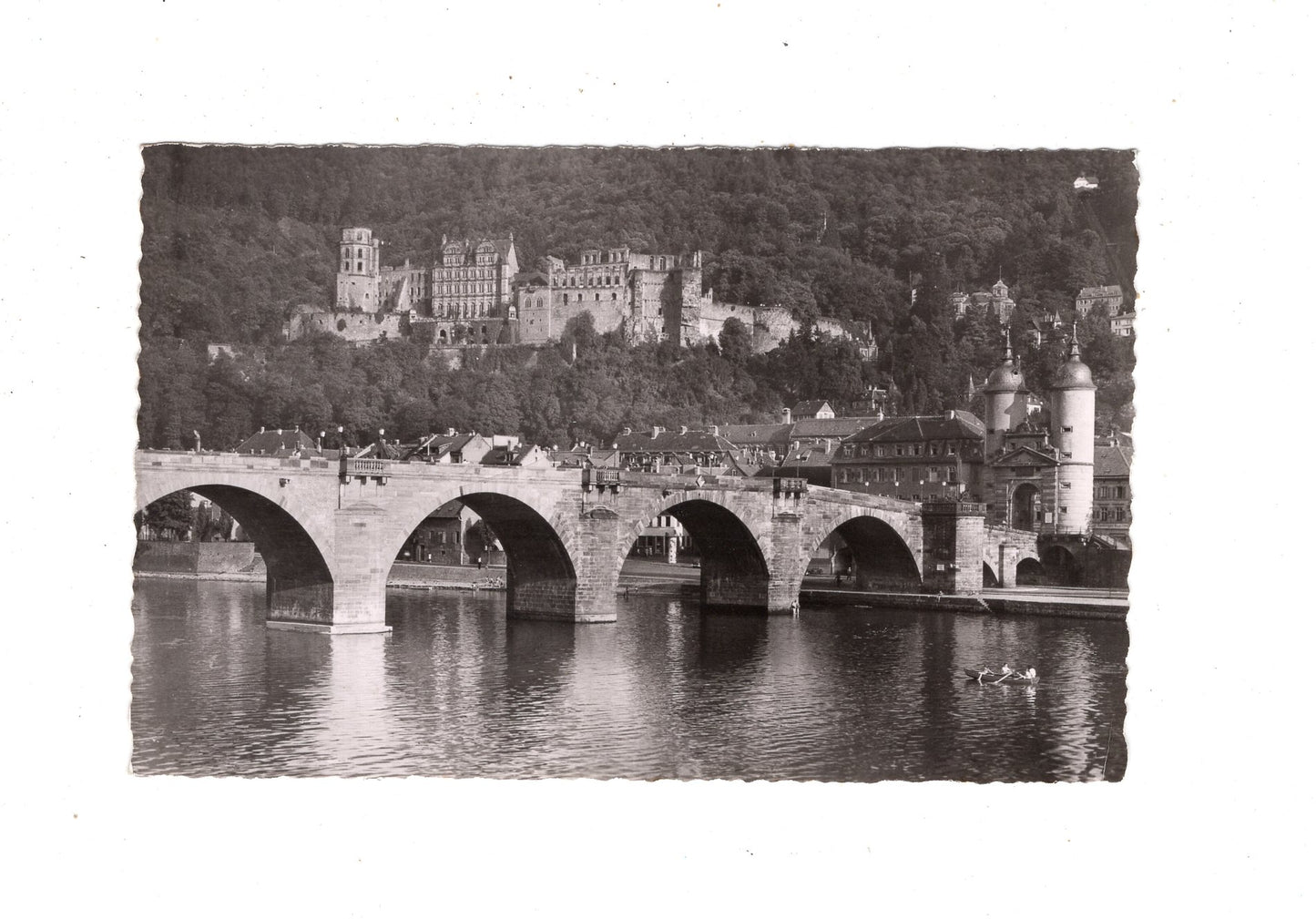 Ansichtskarte Heidelberg / Alte Neckarbrücke und Schloss / M1-52