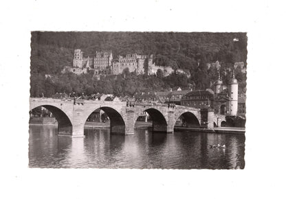 Ansichtskarte Heidelberg / Alte Neckarbrücke und Schloss / M1-52
