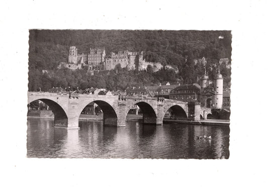 Ansichtskarte Heidelberg / Alte Neckarbrücke und Schloss / M1-52