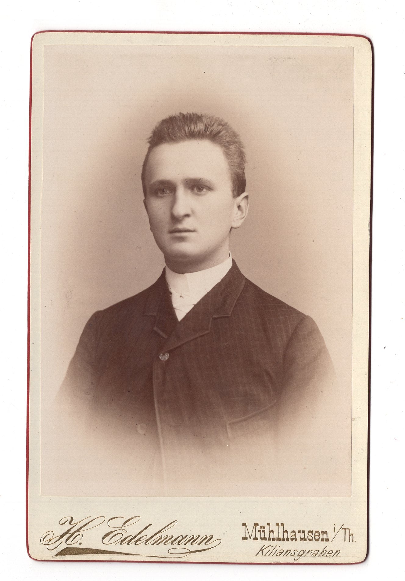 Fotografie Feiner Herr - Mühlhausen in Thüringen 1880er / CAB W-33