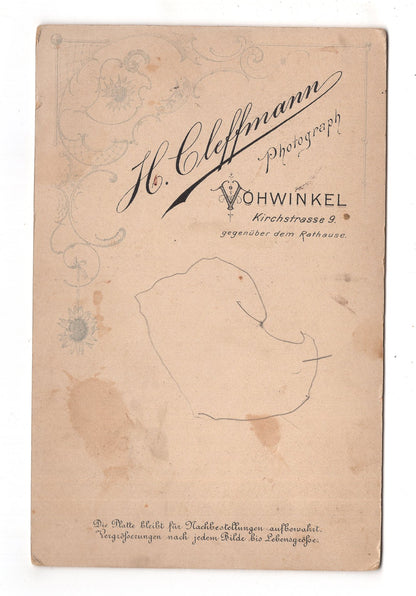 Fotografie Feiner Herr und Junge - Vohwinkel 1890er