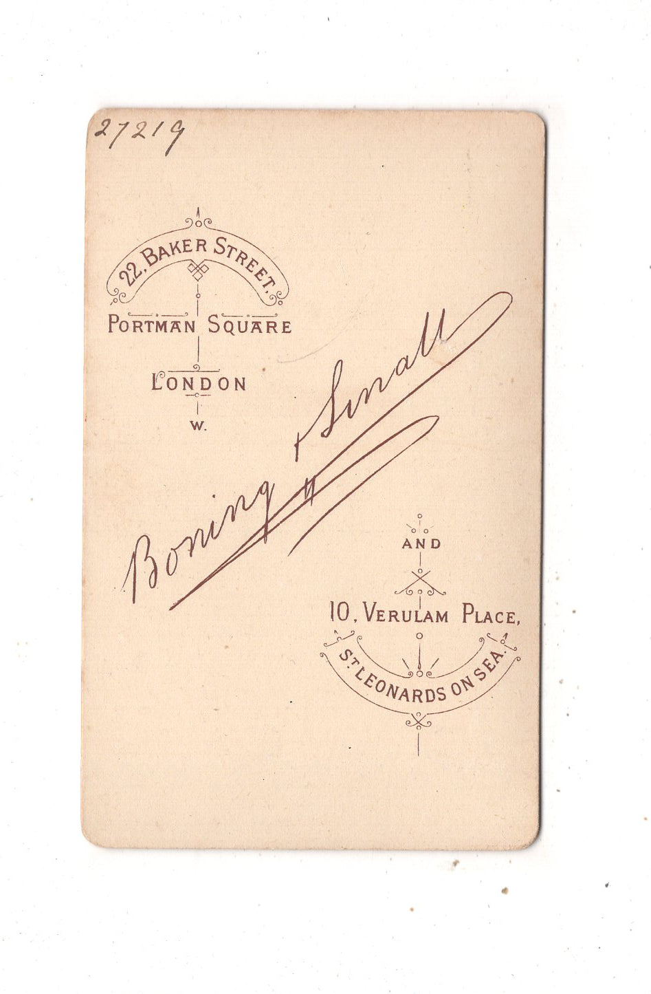 Fotografie Damenportrait - London um 1880