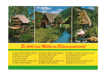 Ansichtskarte Es steht eine Mühle im Schwarzwäldertal / G1-63