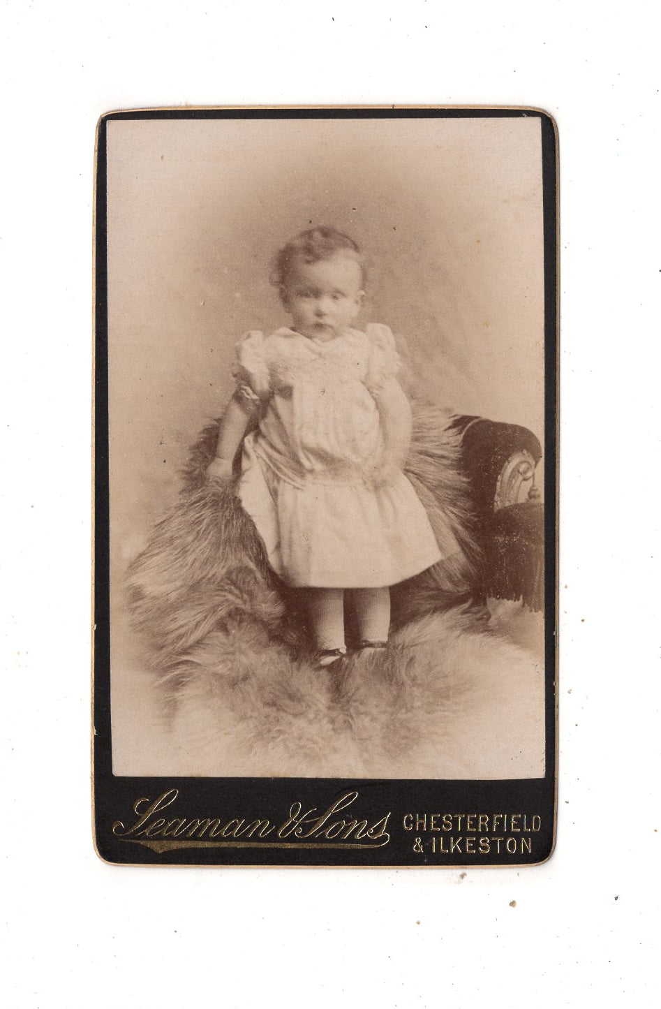 Fotografie Niedliches kleines Kind - Chesterfield & Ilkeston 1880er