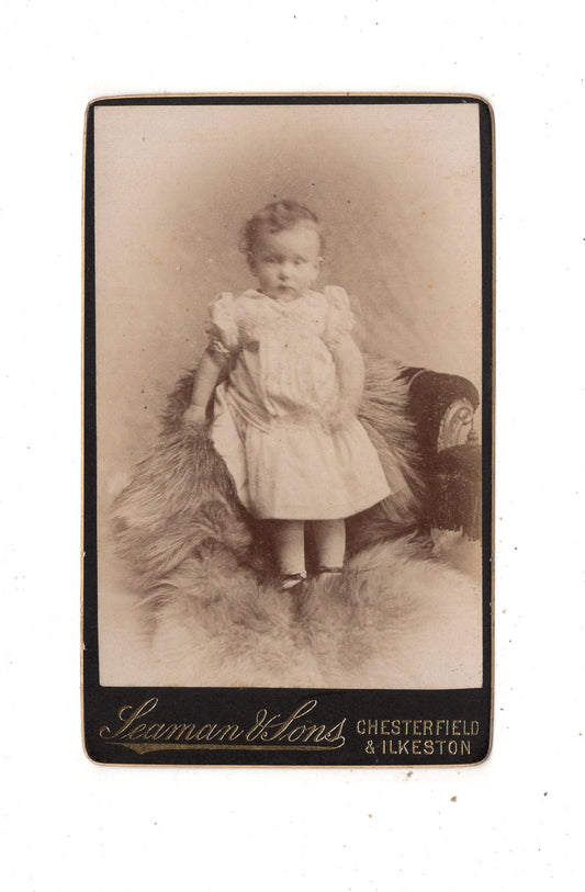 Fotografie Niedliches kleines Kind - Chesterfield & Ilkeston 1880er