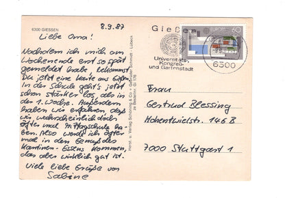 Ansichtskarte Universitäts-Kliniken Gießen an der Lahn / I1-59