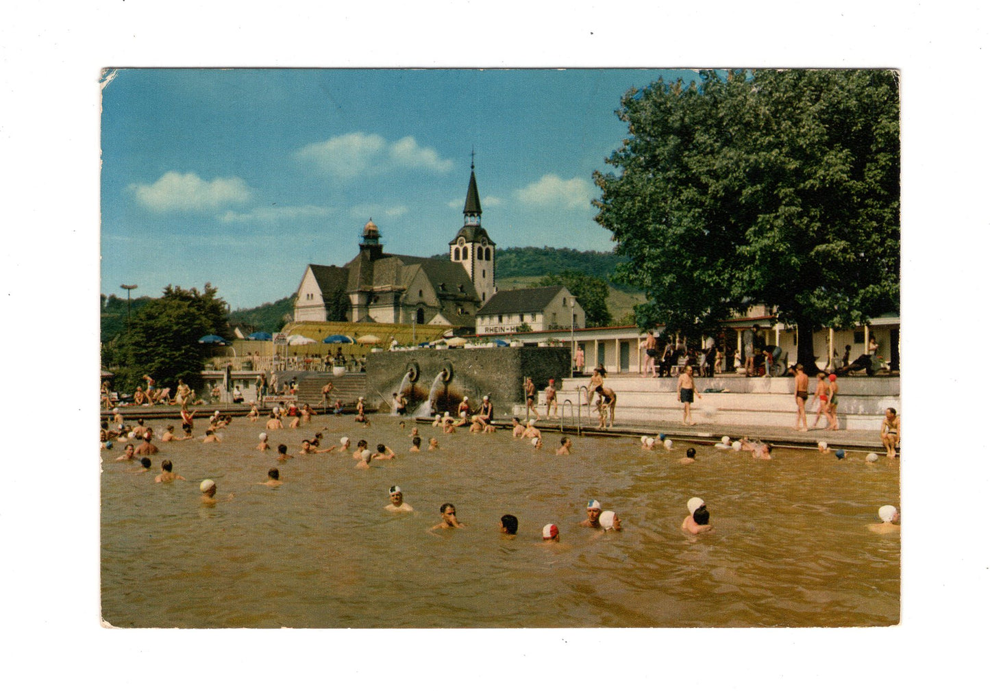 Ansichtskarte Bad Hönningen am Rhein / Thermalschwimmbad
