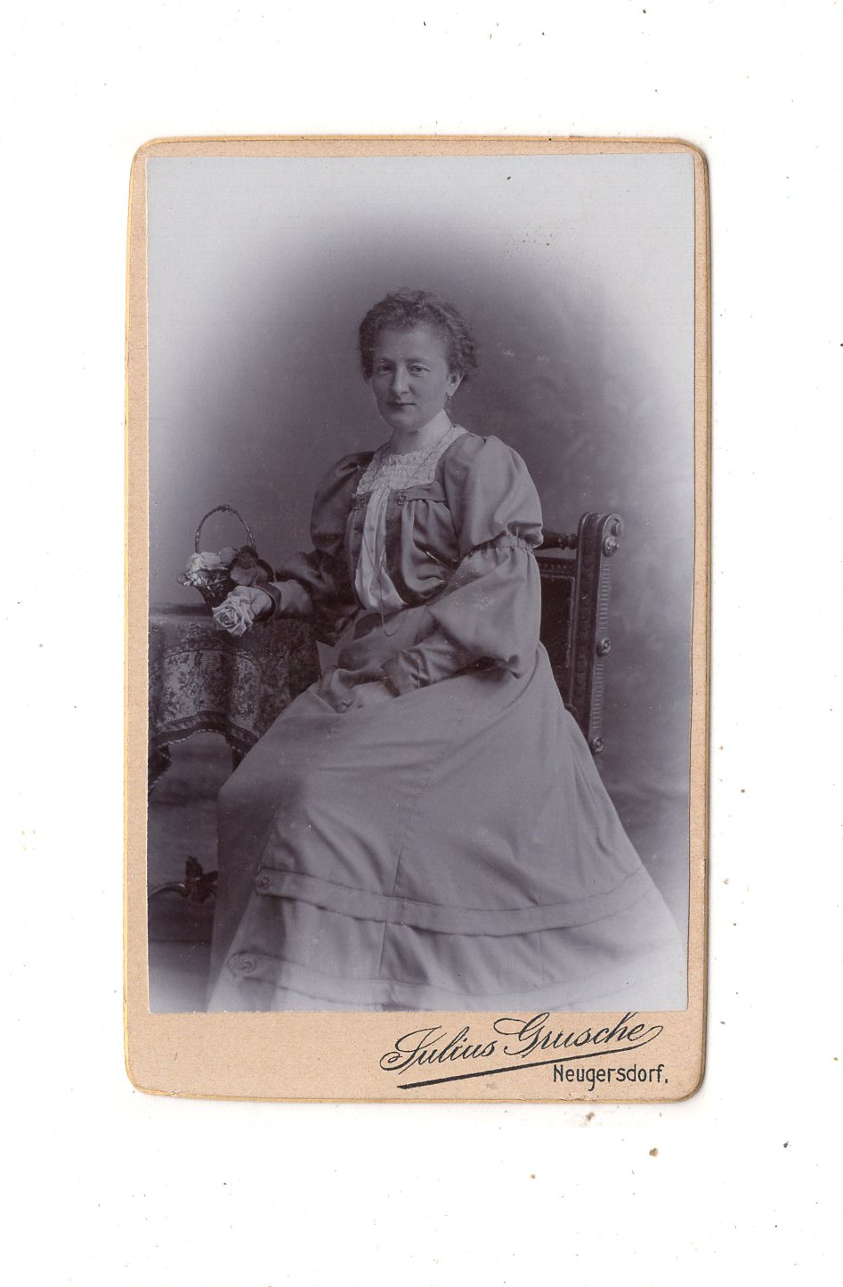 Fotografie Feine Dame - Neugersdorf um 1900