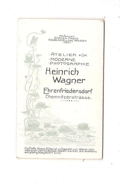 Fotografie Feine Dame - Ehrenfriedersdorf 1900er / CDV L1-30