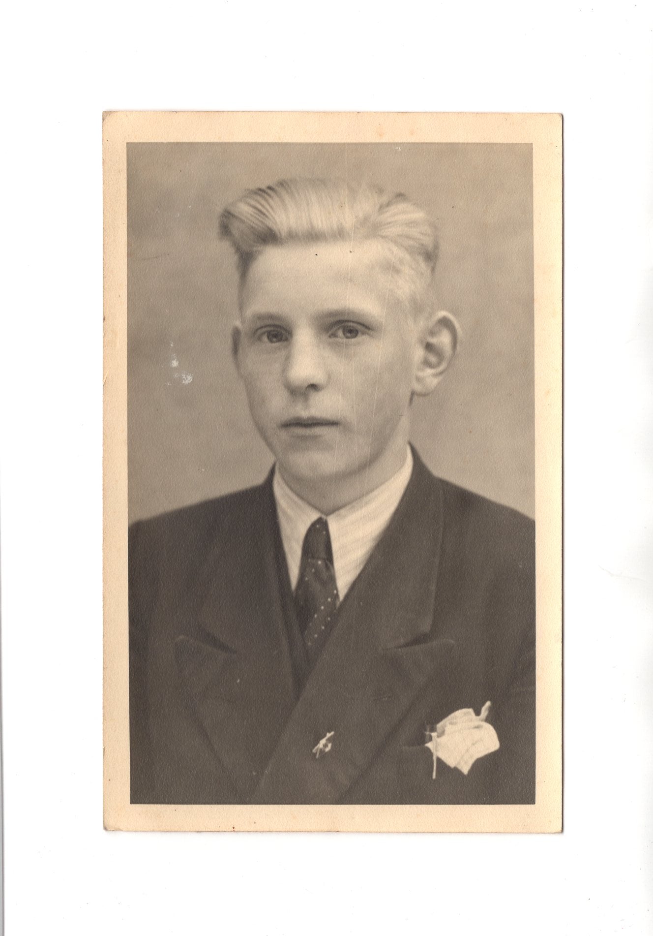 Ansichtskarte / Foto Feiner Junge / benannt - Kreis Diepholz 1942