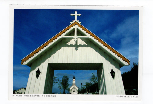 Ansichtskarte Kirche von von Forvik / Norwegen