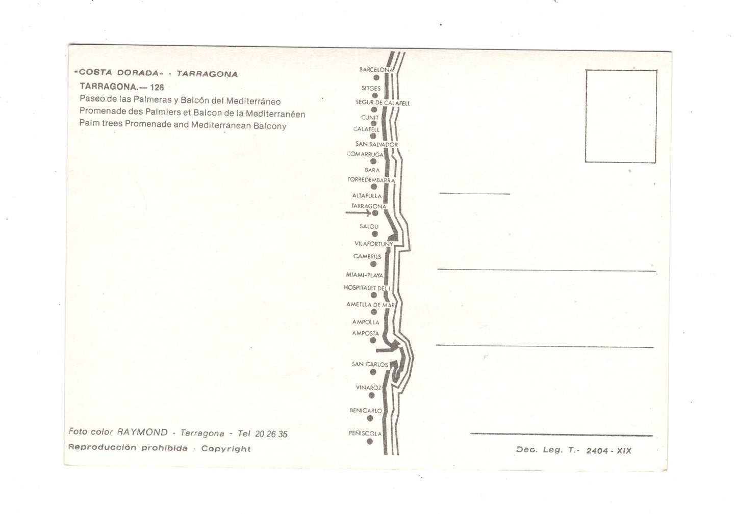 Ansichtskarte Tarragona / Costa Dorada / Spanien