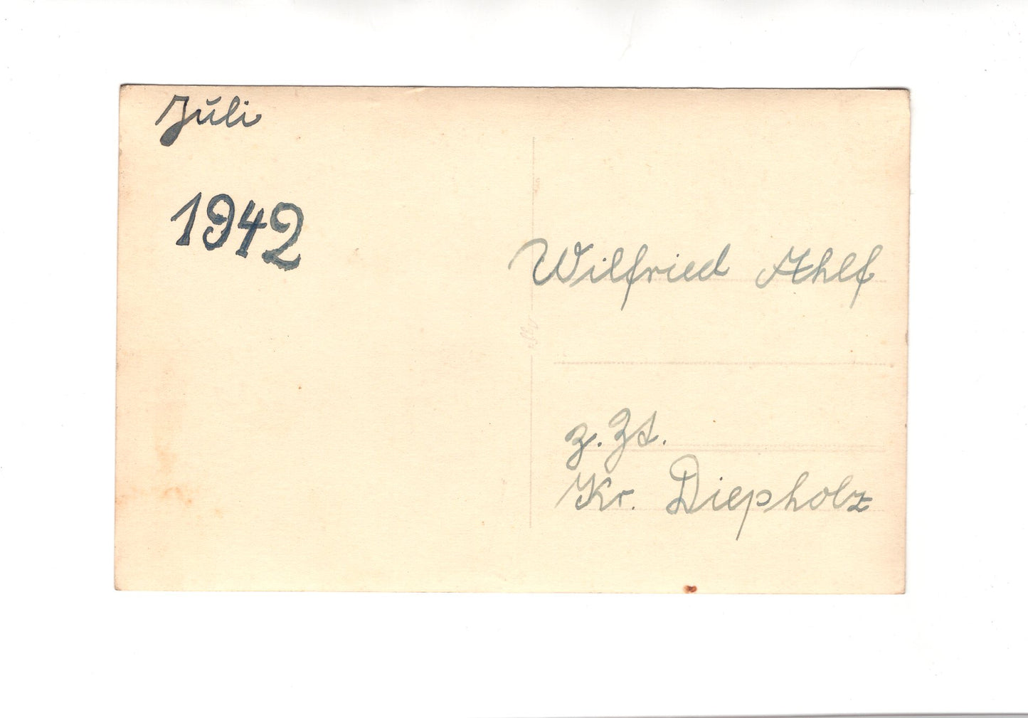 Ansichtskarte / Foto Feiner Junge / benannt - Kreis Diepholz 1942