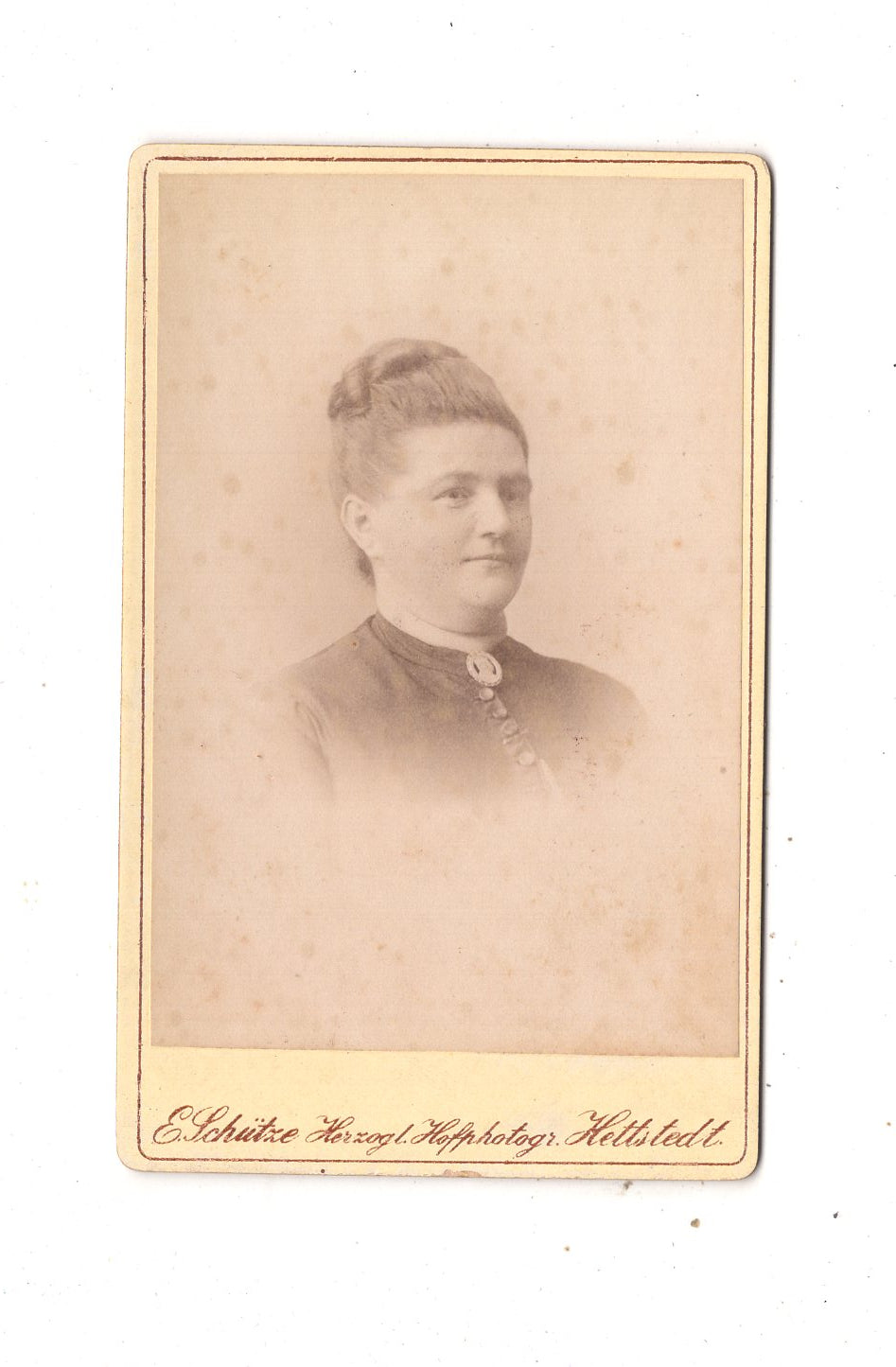 Fotografie Damenportrait - Hettstedt 1880er