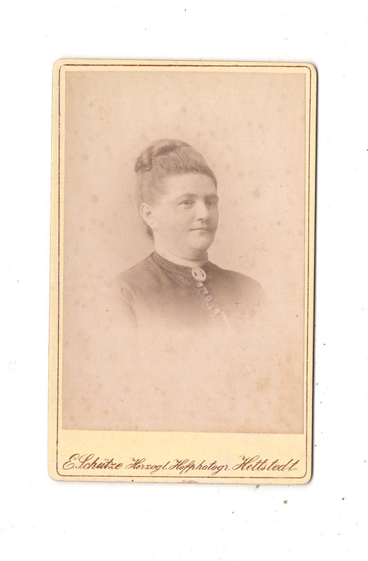 Fotografie Damenportrait - Hettstedt 1880er