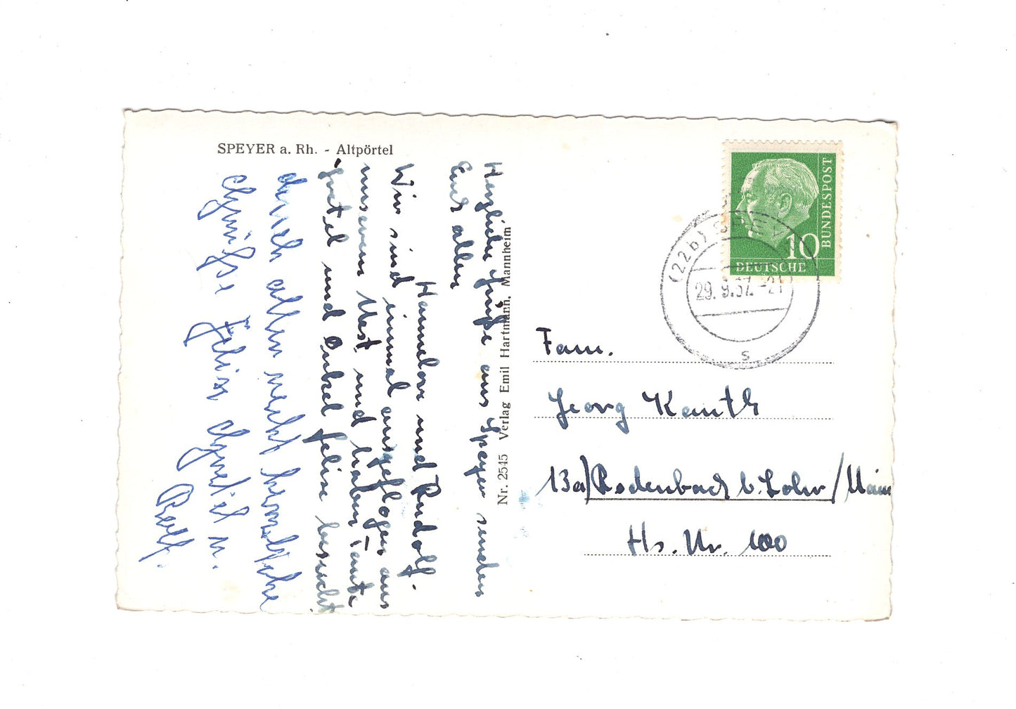 Ansichtskarte Speyer am Rhein / Altpörtel