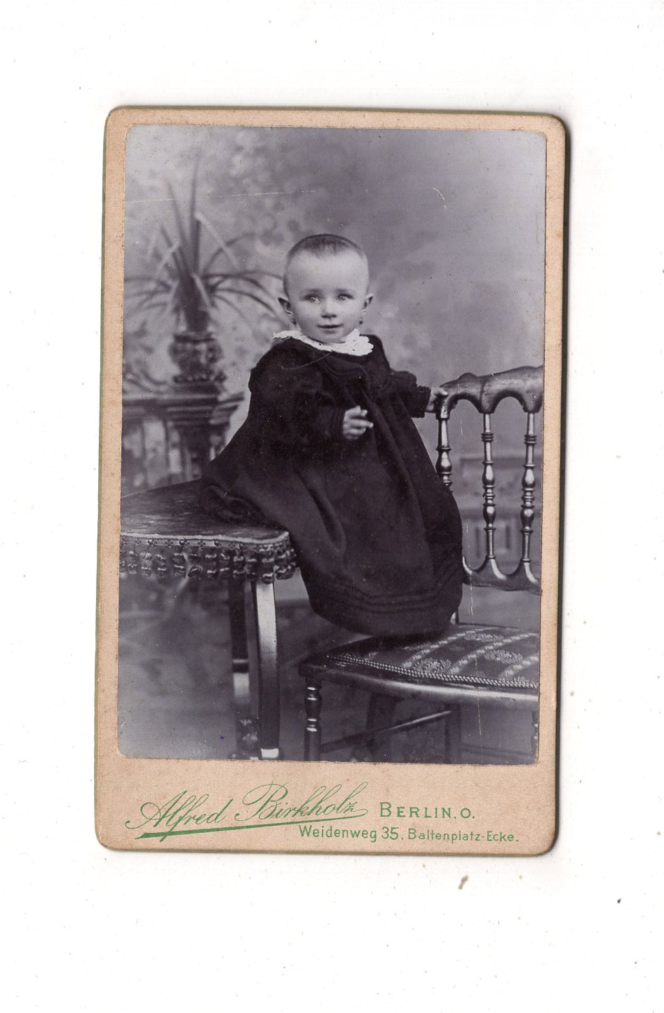 Fotografie Niedliches kleines Mädchen - Berlin 1890er / CDV M1-32