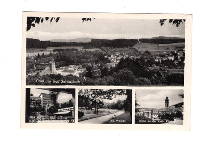 Ansichtskarte Bad Schwalbach / Partie an der Kath. Kirche +++