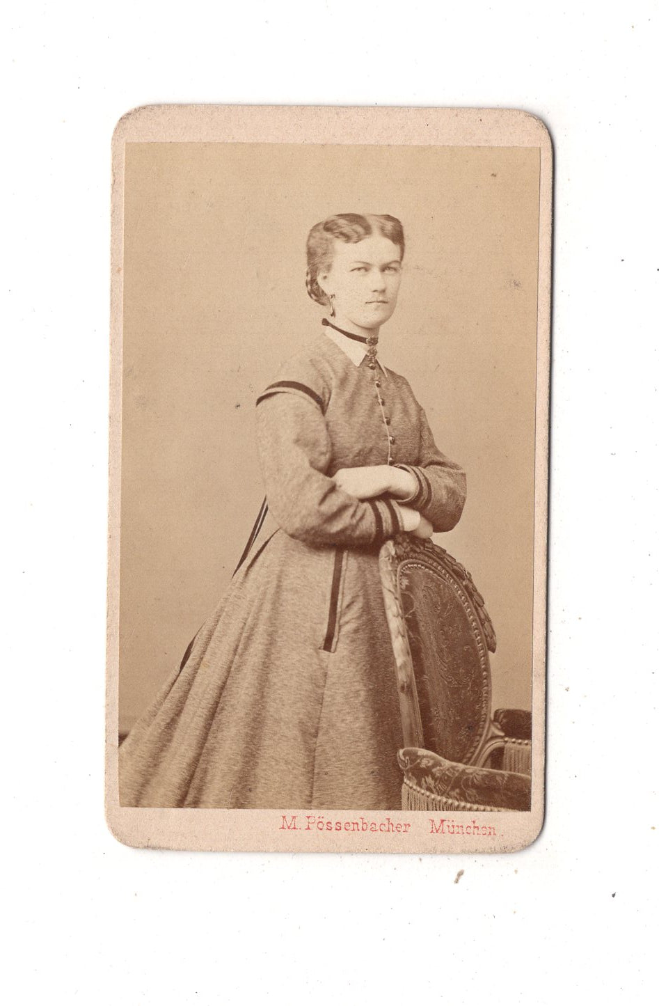 Fotografie Feine Dame - München 1860er / CDV L1-30