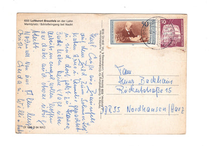 Ansichtskarte Braunfels an der Lahn / Marktplatz / Schlosseingang / I1-59