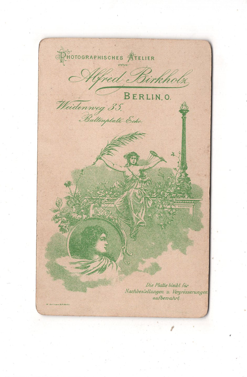 Fotografie Niedliches kleines Mädchen - Berlin 1890er / CDV M1-32