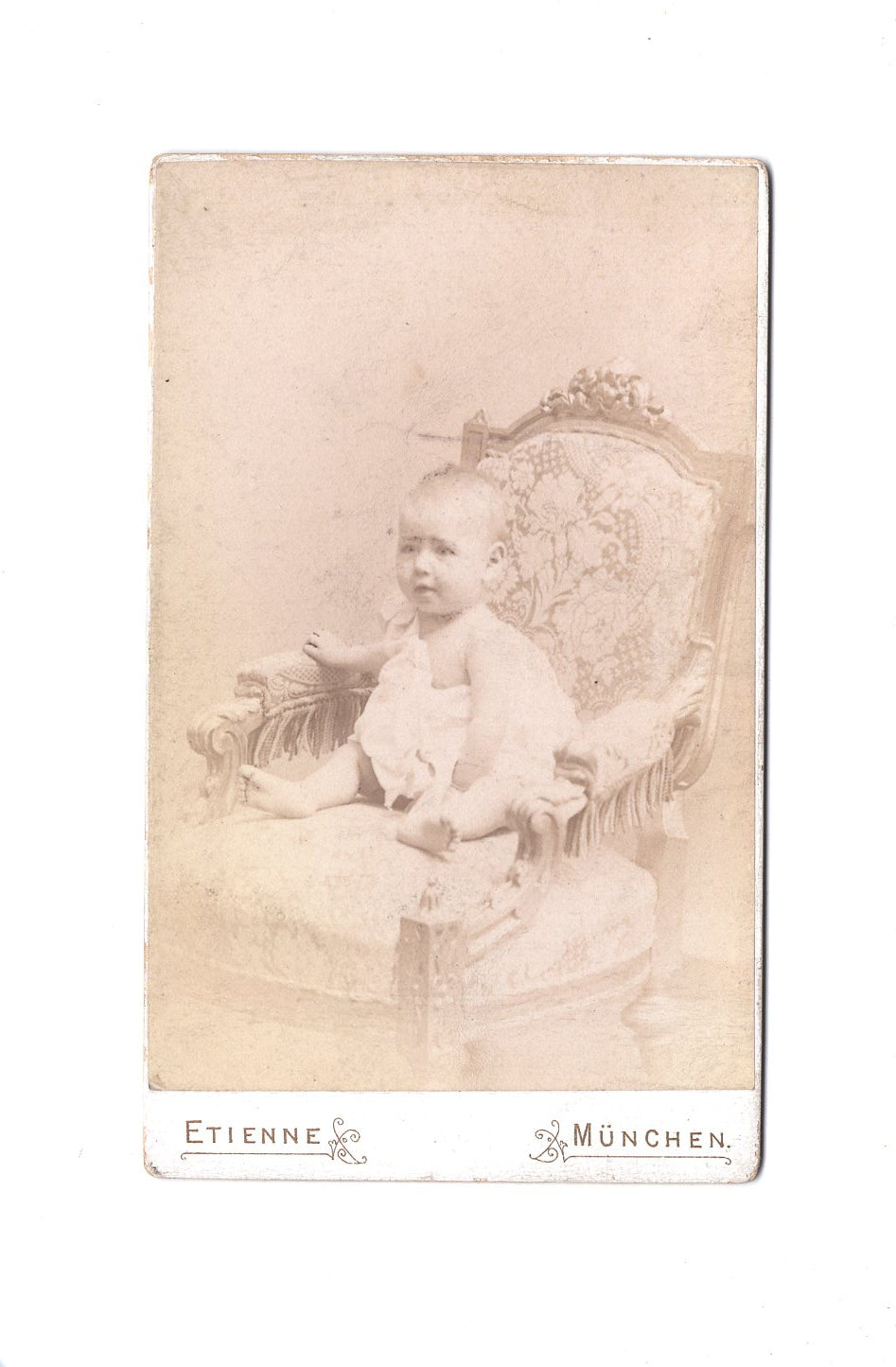 Fotografie Schönes Kinderbild / Baby - München 1880er