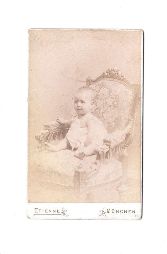 Fotografie Schönes Kinderbild / Baby - München 1880er