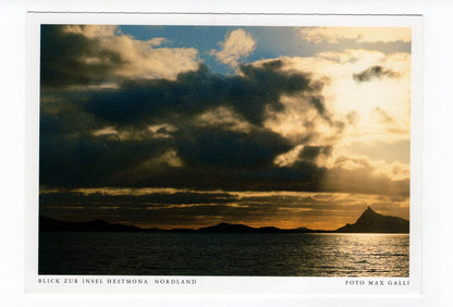 Ansichtskarte Blick zur Insel Hestmona / Nordland / Norwegen