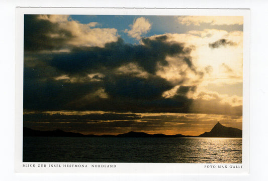 Ansichtskarte Blick zur Insel Hestmona / Nordland / Norwegen