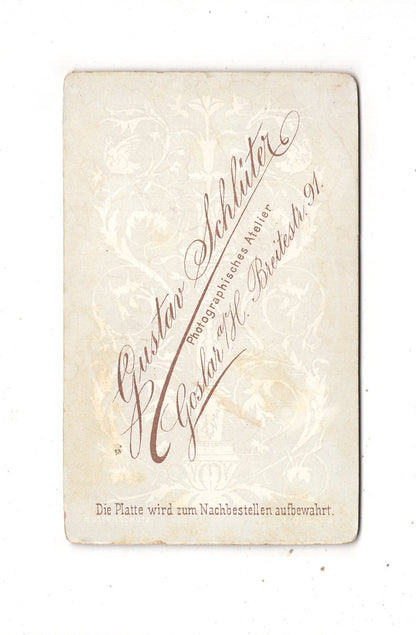 Fotografie Niedliches kleines Kind - Goslar am Harz 1880er