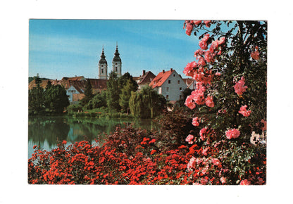 Ansichtskarte Bad Waldsee / Stadtsee mit Pfarrkirche St. Peter