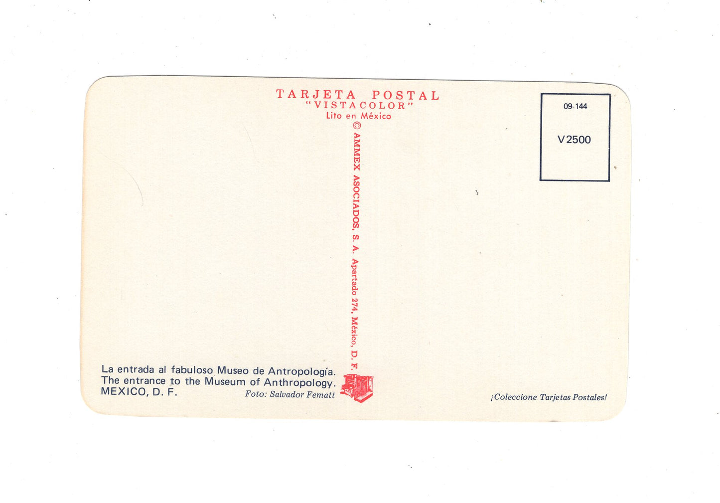 Ansichtskarte Mexico City / Museo de Antropologia / Mexiko