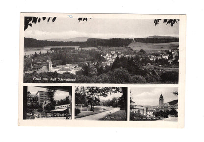 Ansichtskarte Bad Schwalbach / Partie an der Kath. Kirche +++