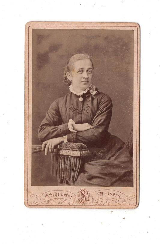 Fotografie Feine Dame - Meißen 1870er