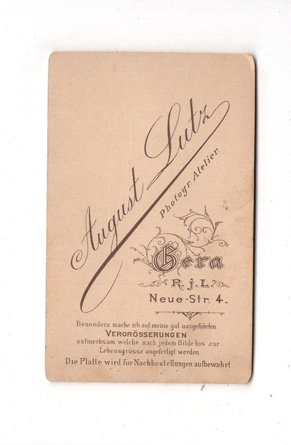 Fotografie Niedliches kleines Kind - Gera um 1890 / CDV M1-32