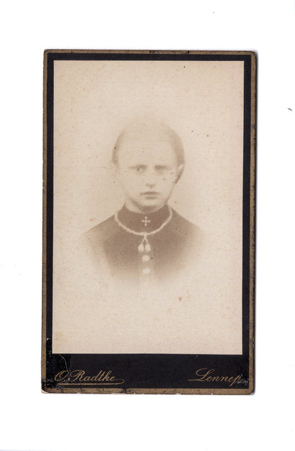 Fotografie Feines junges Mädchen - Lennep 1880er