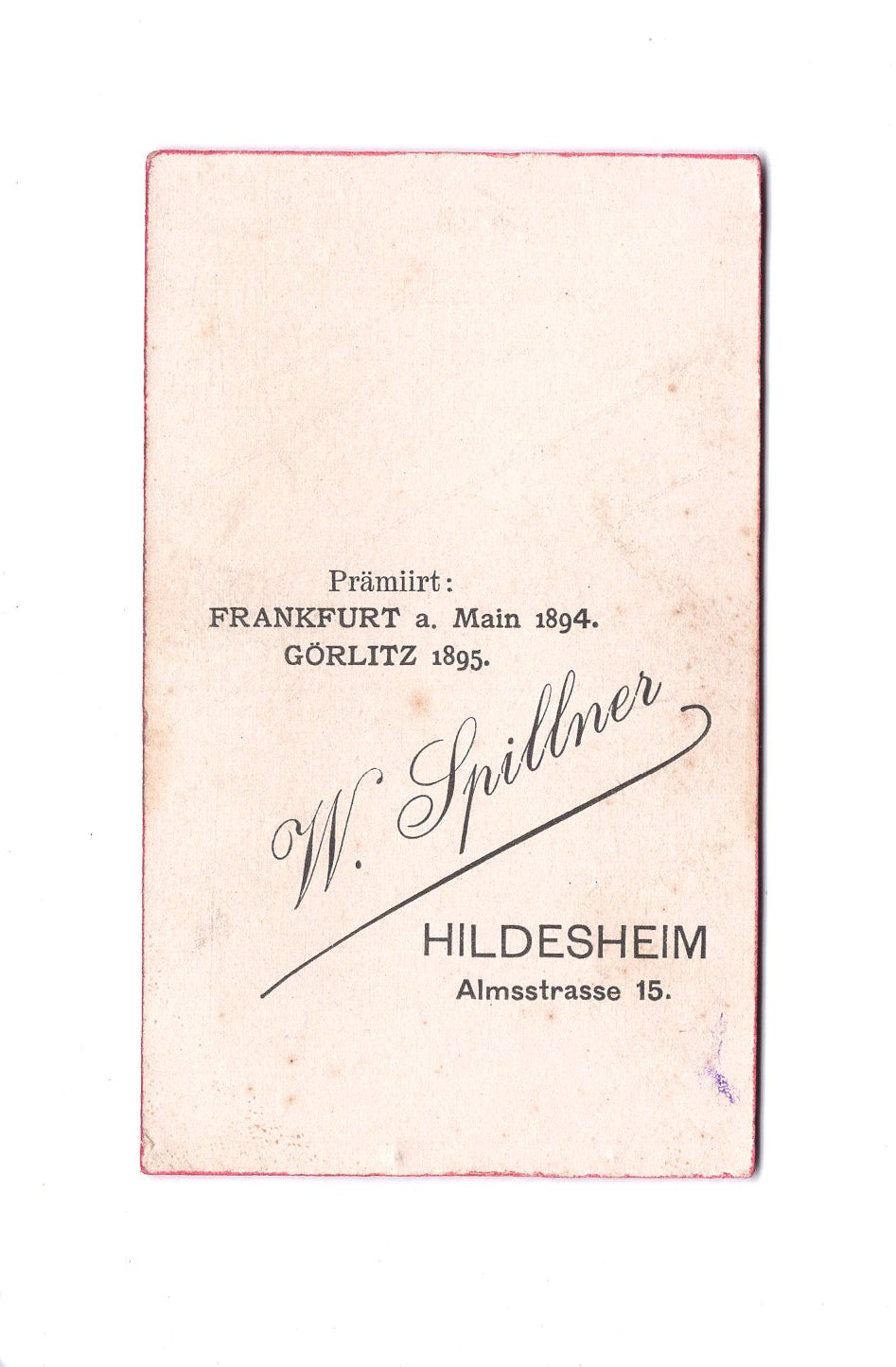 Fotografie Feiner Herr - Hildesheim um 1890