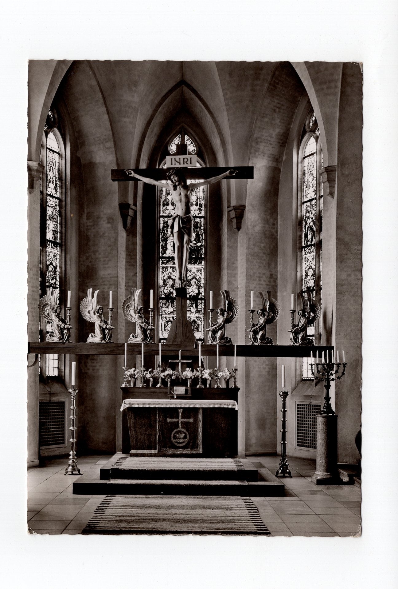 Ansichtskarte Neuendettelsau / Altar in der Anstaltskirche