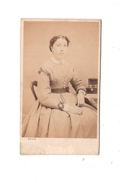 Fotografie Feine Dame - St. Omer um 1870 / CDV L1-30